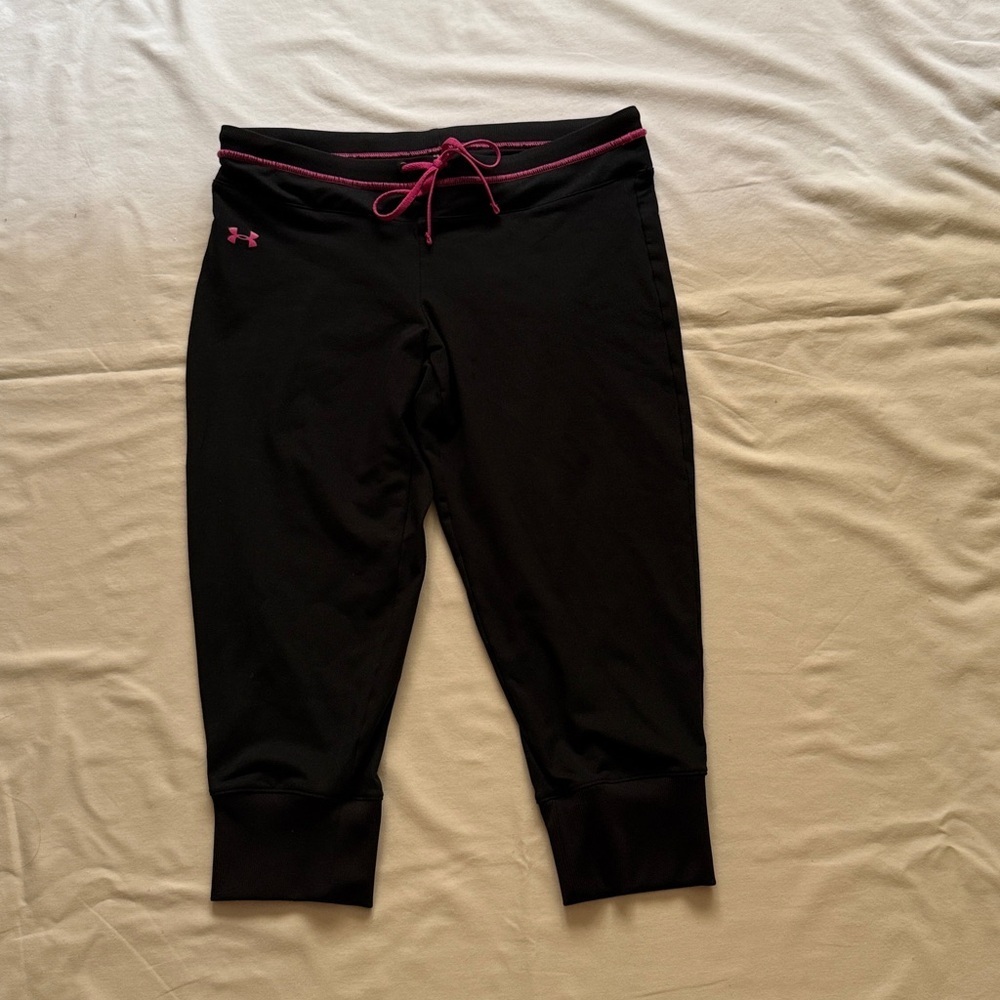 Under Armour Black Leggings with Pink Accents - Picture 8 of 8